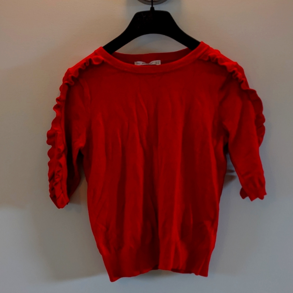 Zara woman knit red sweater, S